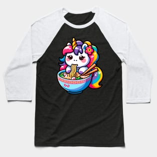 Space Unicorn Ramen Baseball T-Shirt